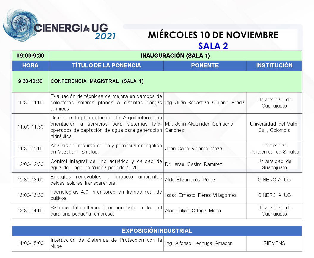 Programa del miércols